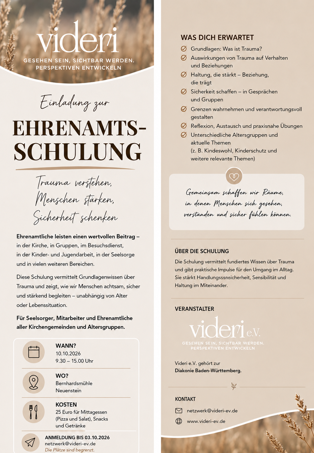 Ehrenamtsschulung